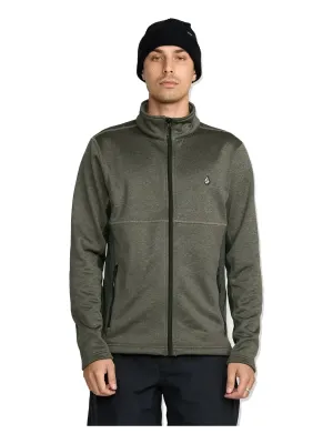 Volcom Men's Snowbound Fleece Full Zip Volcom Men's Snowbound Fleece Full Zip in Military, main view