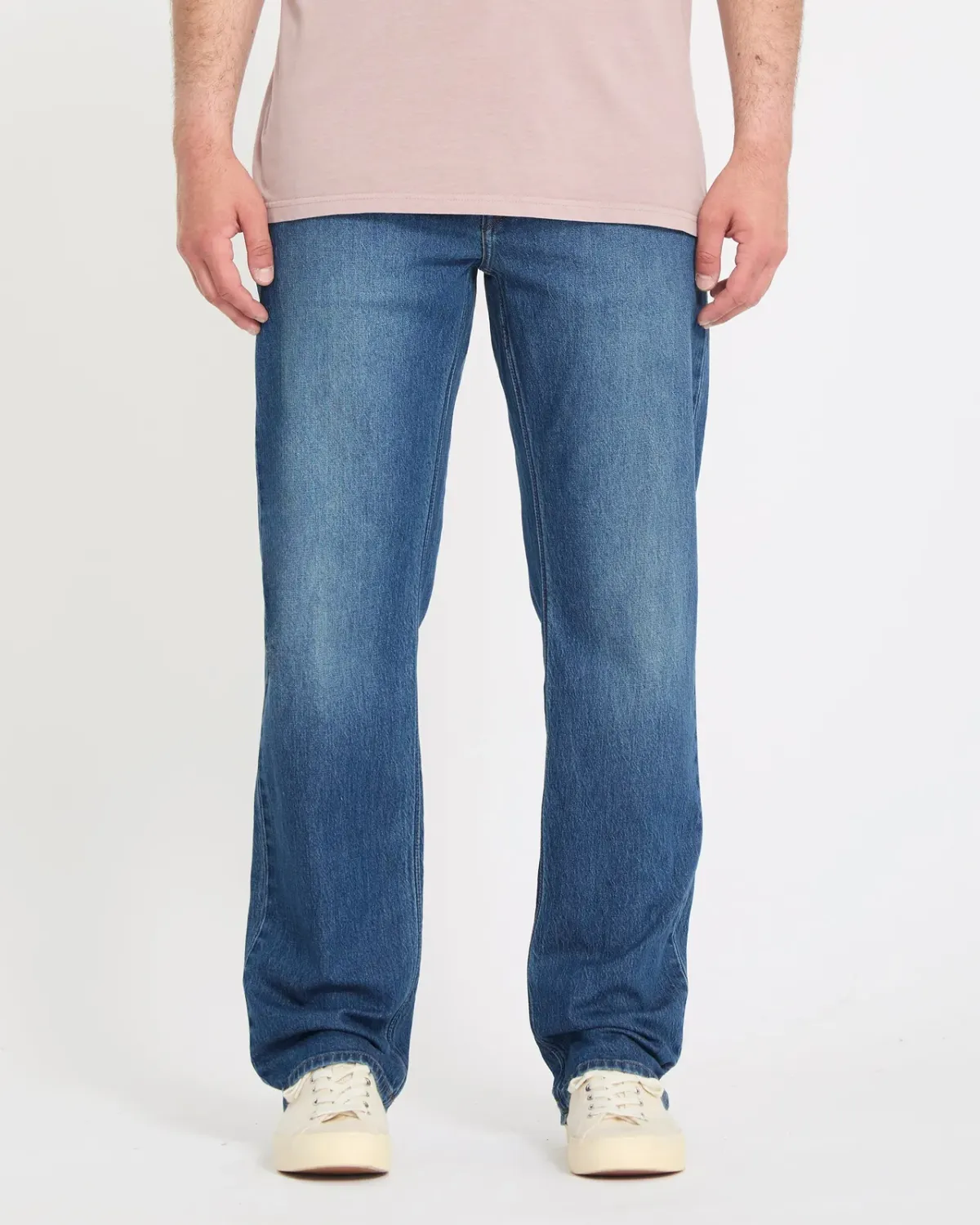 Volcom Men's Kinkade Jeans, Color: Park Blue, Size: 30