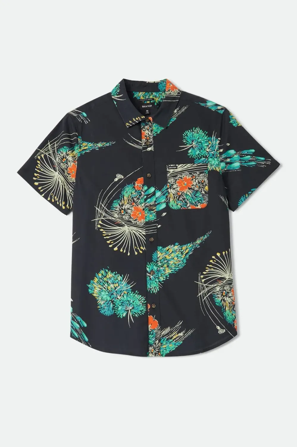 Brixton Men's Charter Print Short Sleeve Shirt