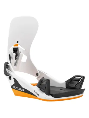 Union Men's Atlas Step On Snowboard Binding 2026 in White Orange, alternate view 1