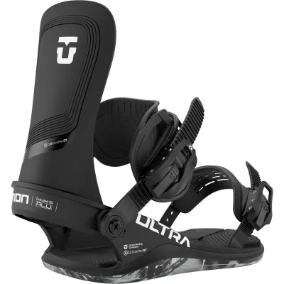 Union Men's Ultra Snowboard Binding 2026 in Black, front view