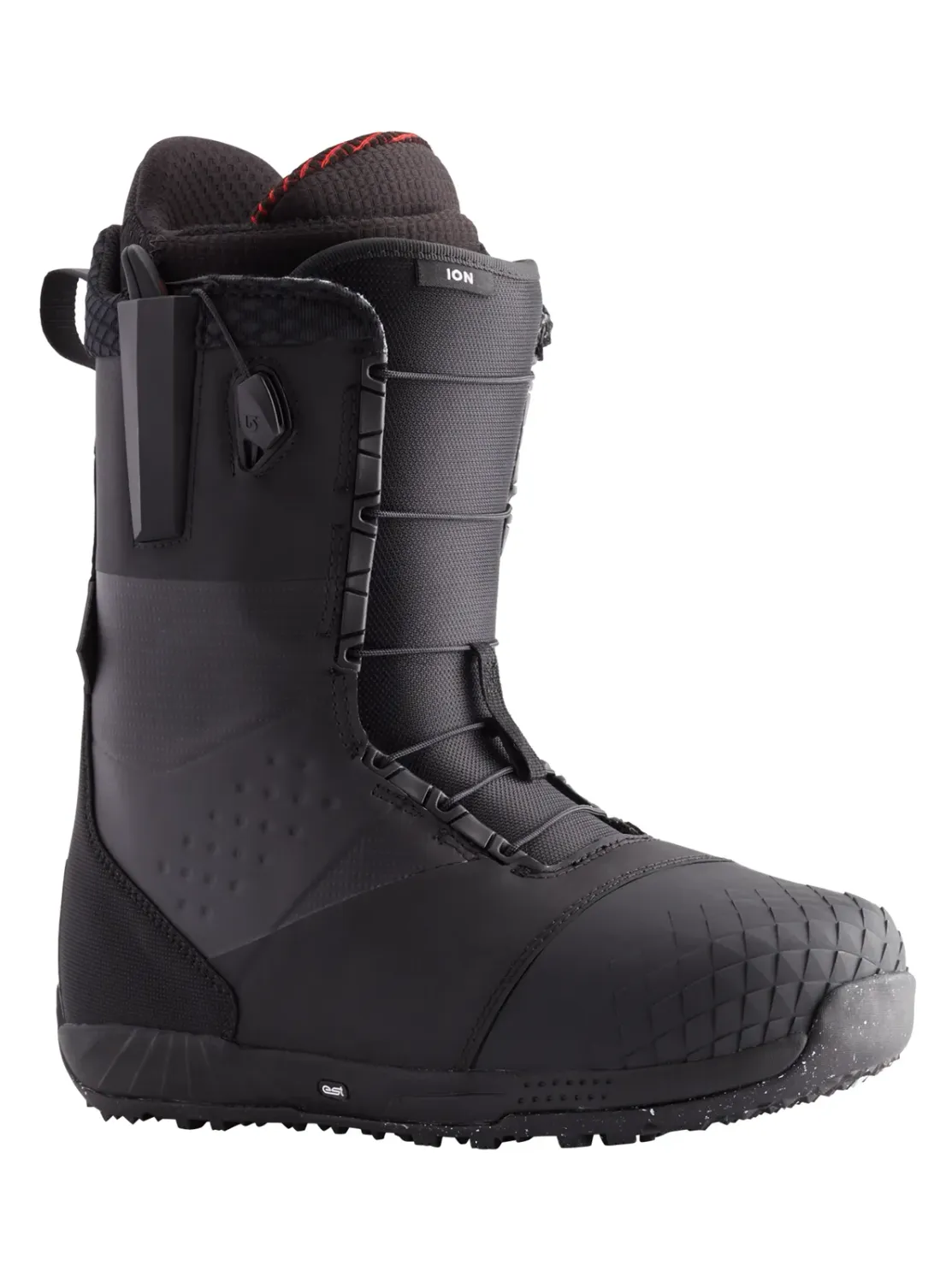 Burton Men's Ion Snowboard Boot 2026 in Black, front view