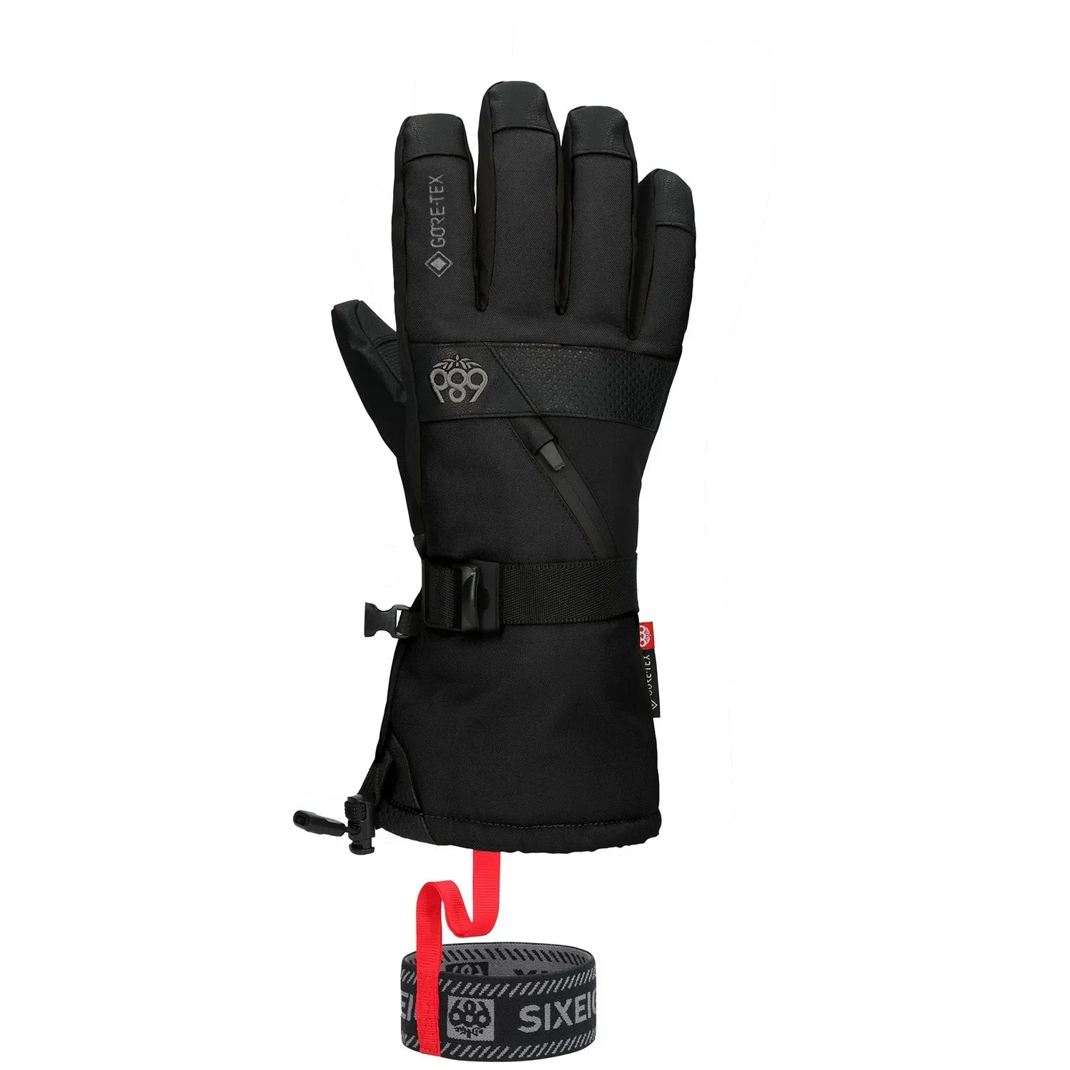 686 Men's GORE-TEX SMARTY 3-In-1 Gauntlet Glove, Color: Black, Size: XL