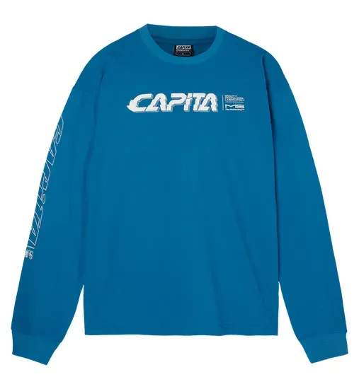CAPiTA Men's Gravity Long Sleeve Tee in Blue, front view