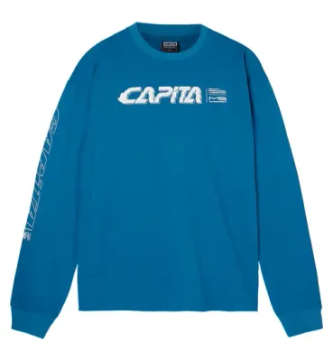 CAPITA Men's Gravity Long Sleeve Tee in Blue, front view