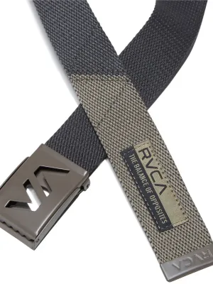 RVCA Grafted Web Belt in Mushroom, alternate view 1