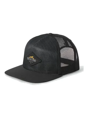 Brixton Leaper All Mesh Trucker Hat in Black/Black, main view