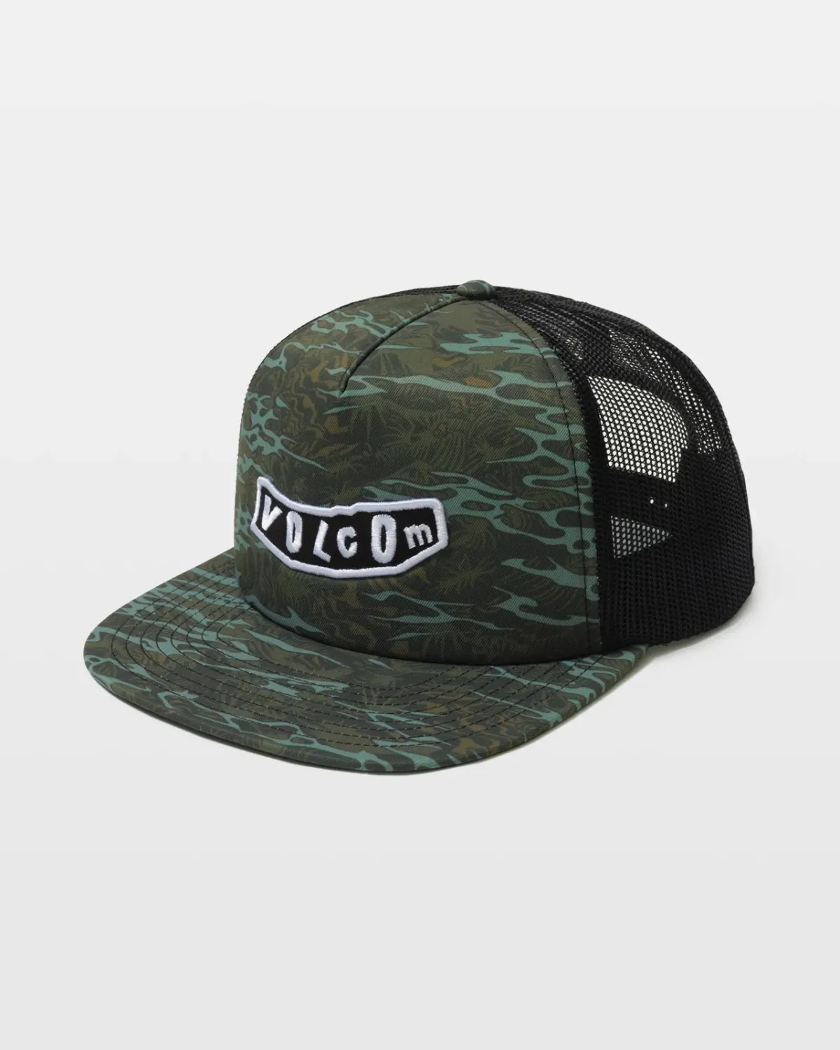Volcom Featured Artist Parillo Trucker Hat, Color: Squadron Green