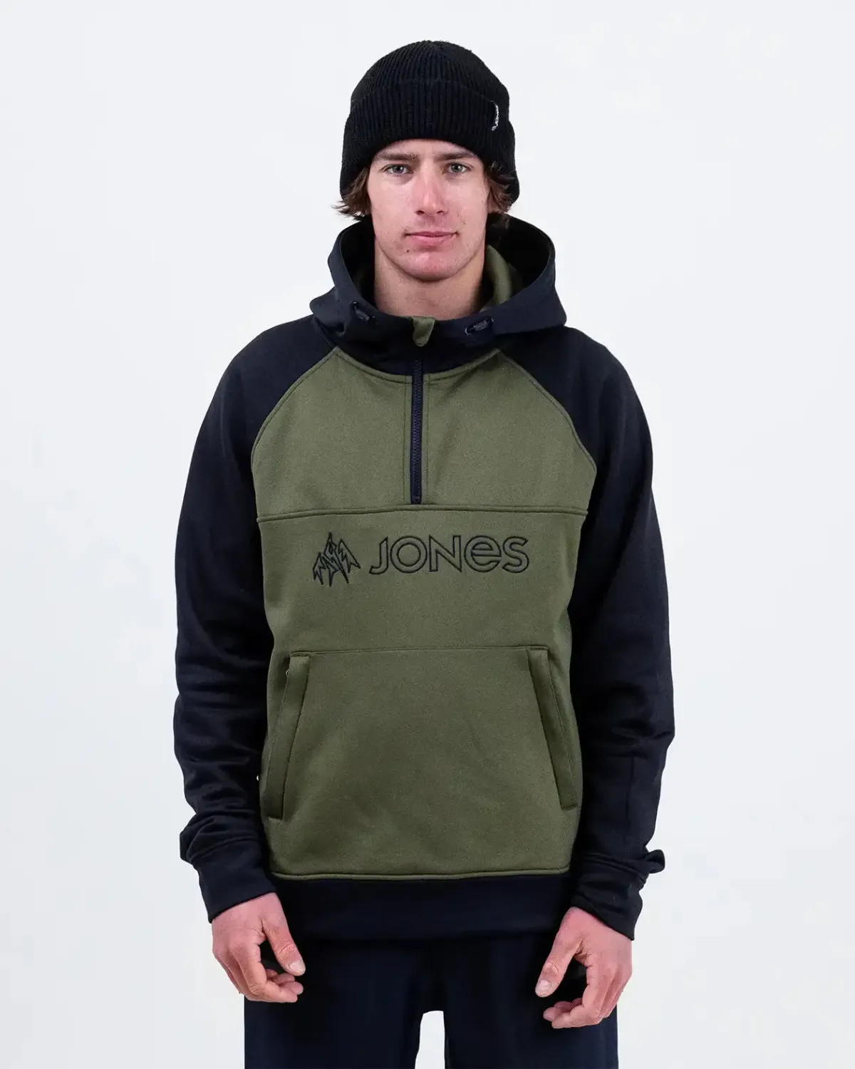 Jones Men's Recycled Fleece Riding Hoodie, Color: Moss Green, Size: L