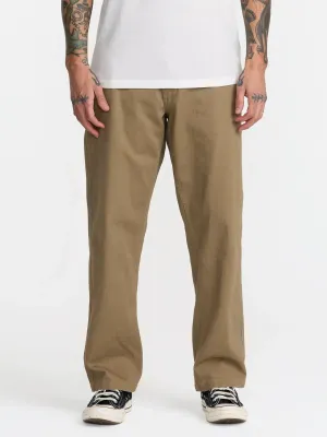 RVCA Men's Americana 2 Relaxed Fit Chino Pant in Coyote, main view