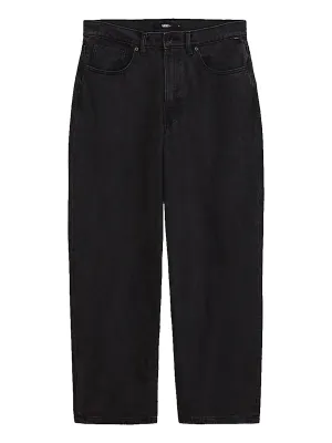 Vans Men's Check-5 Baggy Denim Pant in Black, main view