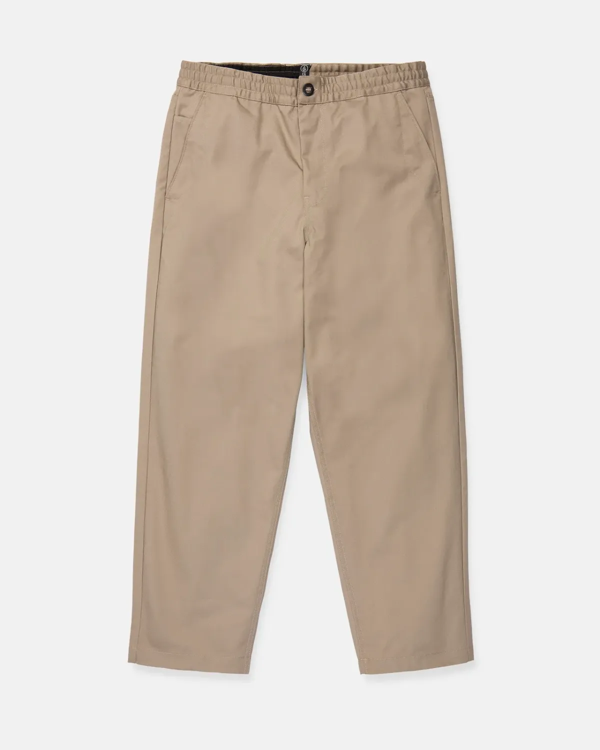 Volcom Men's Capreezy Elastic Waist Pant, Color: Light Khaki, Size: M