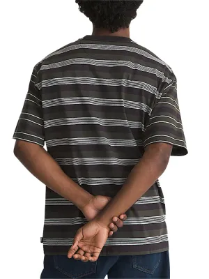 Vans Men's Pismo Knit Short Sleeve Tee in Black, alternate view 1
