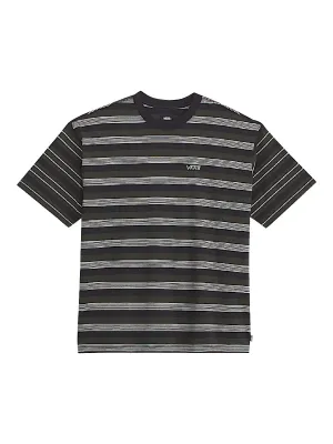 Vans Men's Pismo Knit Short Sleeve Tee in Black, main view