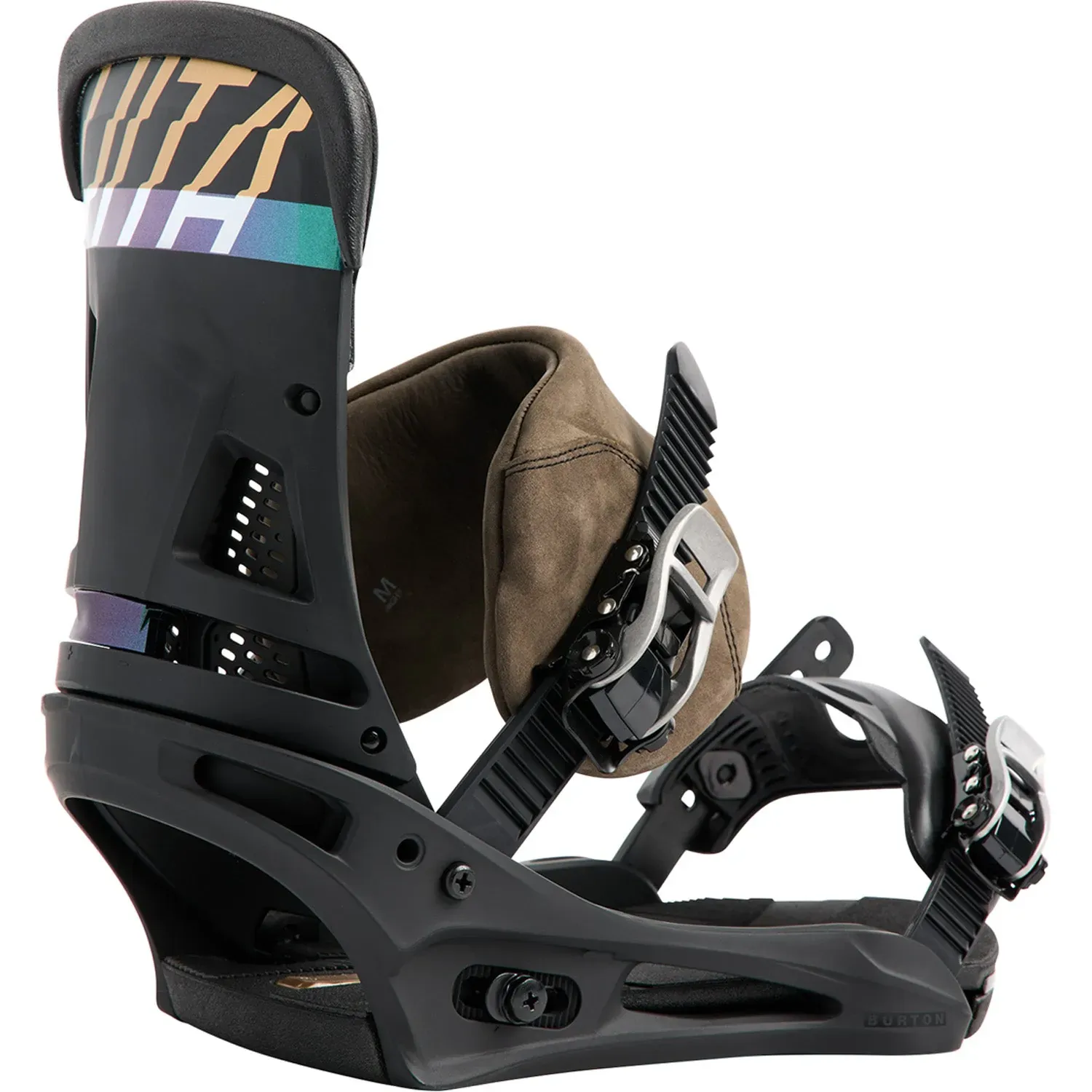 Burton Men's Malavita Re:Flex Snowboard Binding 2026, Color: Black, Size: M