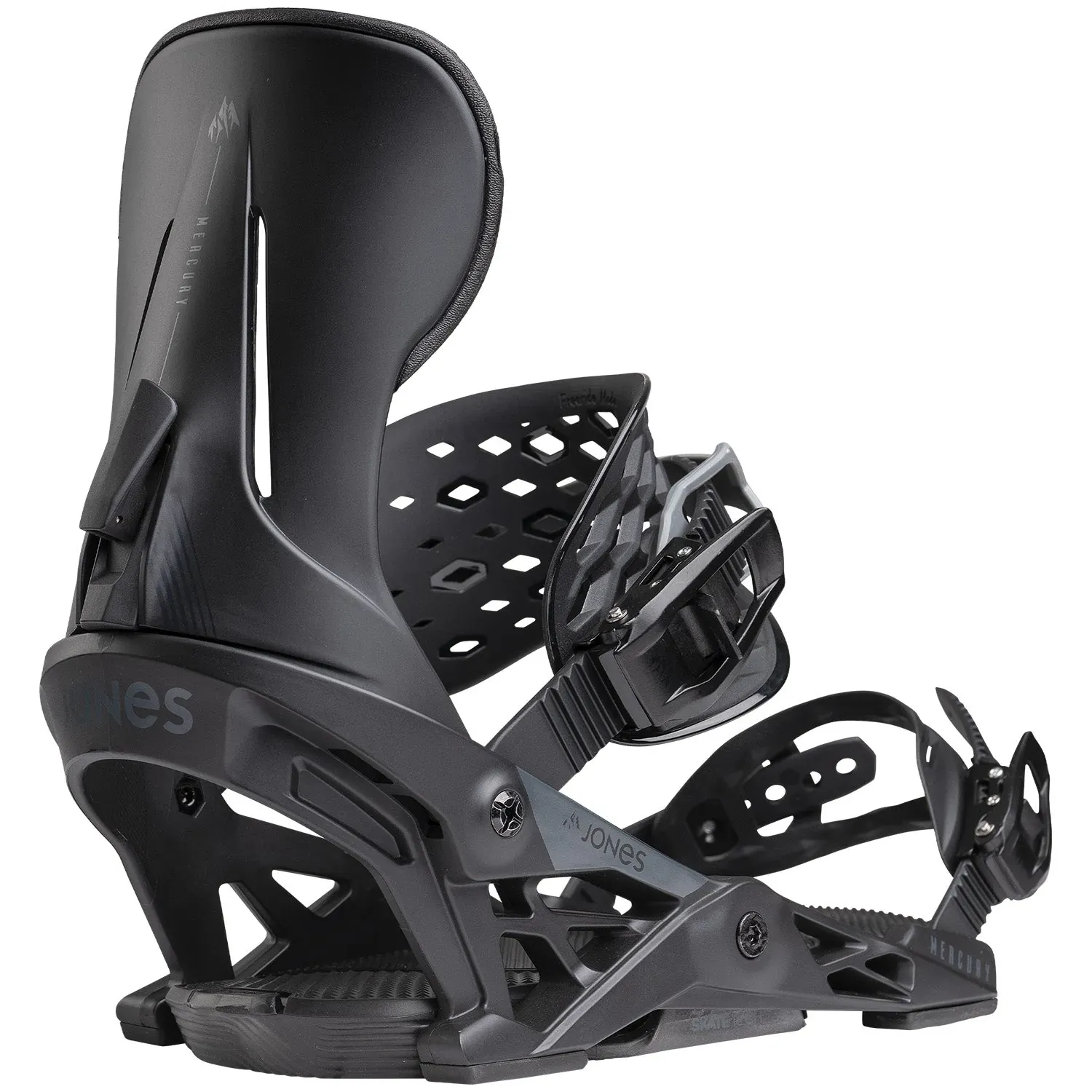 Jones Men's Mercury Snowboard Binding 2025, Color: Eclipse Black, Size: M