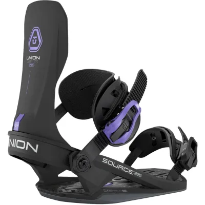 Union Men's Source Pro Snowboard Binding 2026 Union Men's Source Pro Snowboard Binding 2026 in Black, front view