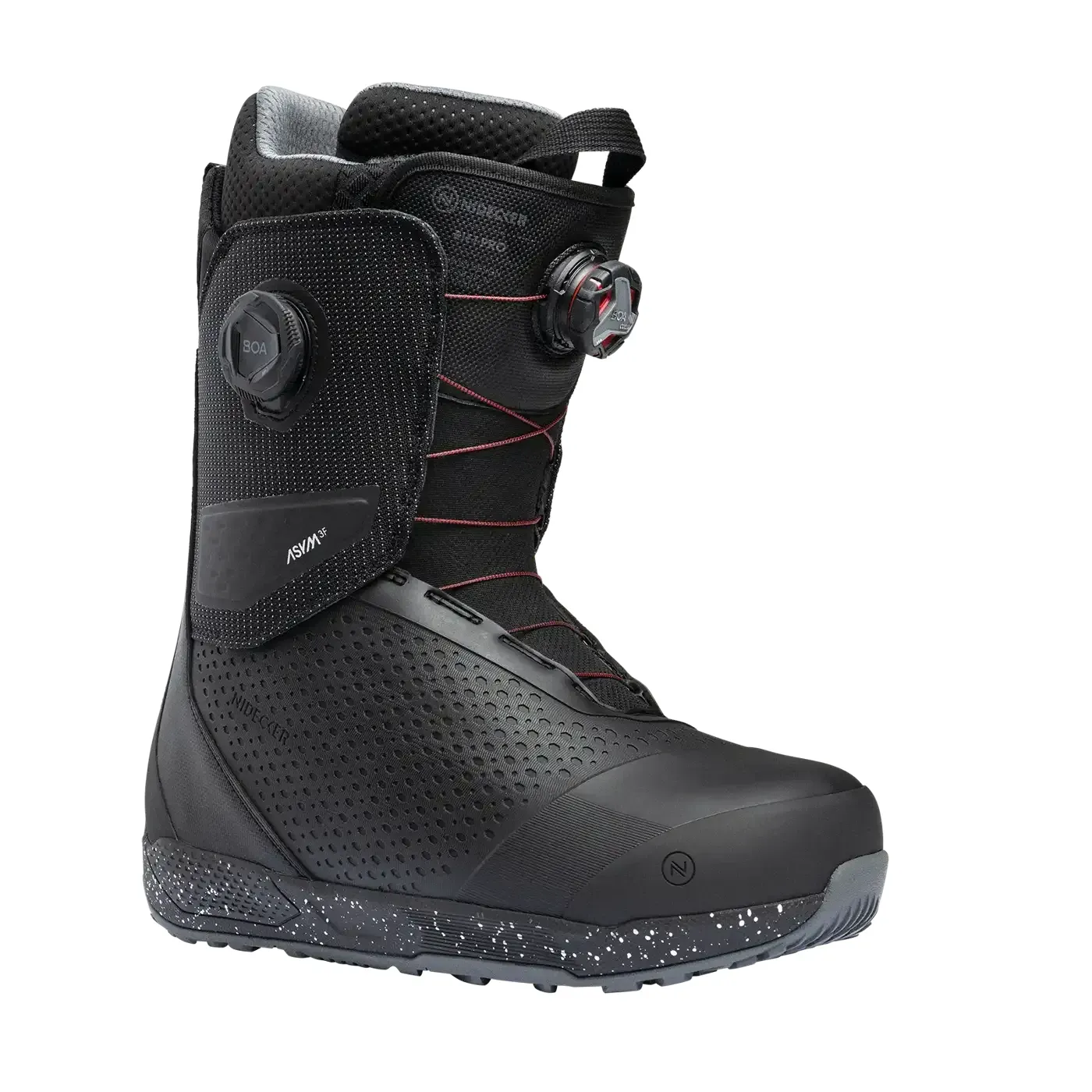 Nidecker Men's Rift Pro Snowboard Boot 2026 in Black, front view