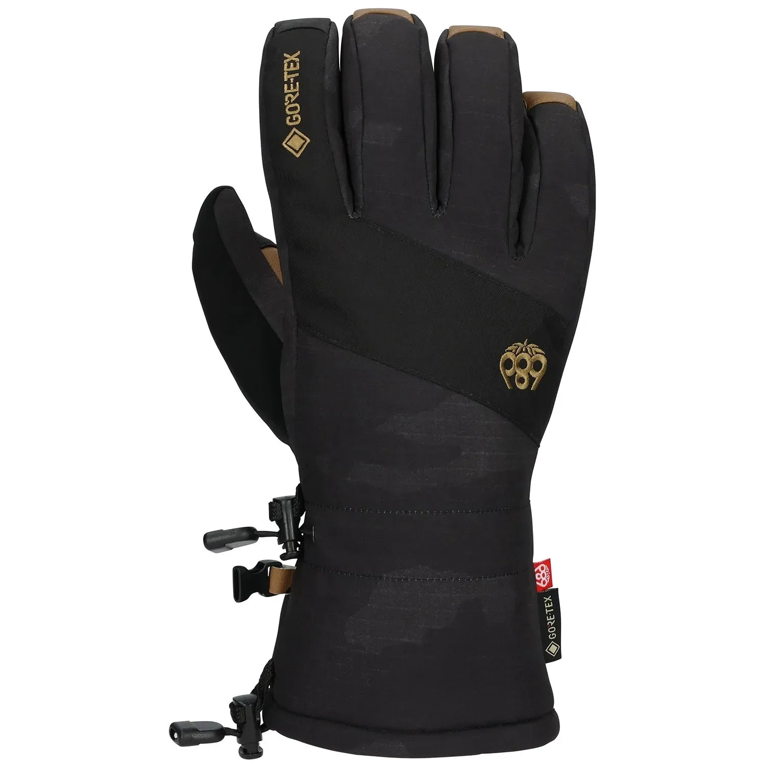 686 Men's GORE-TEX Linear Glove, Color: Black Camo, Size: S