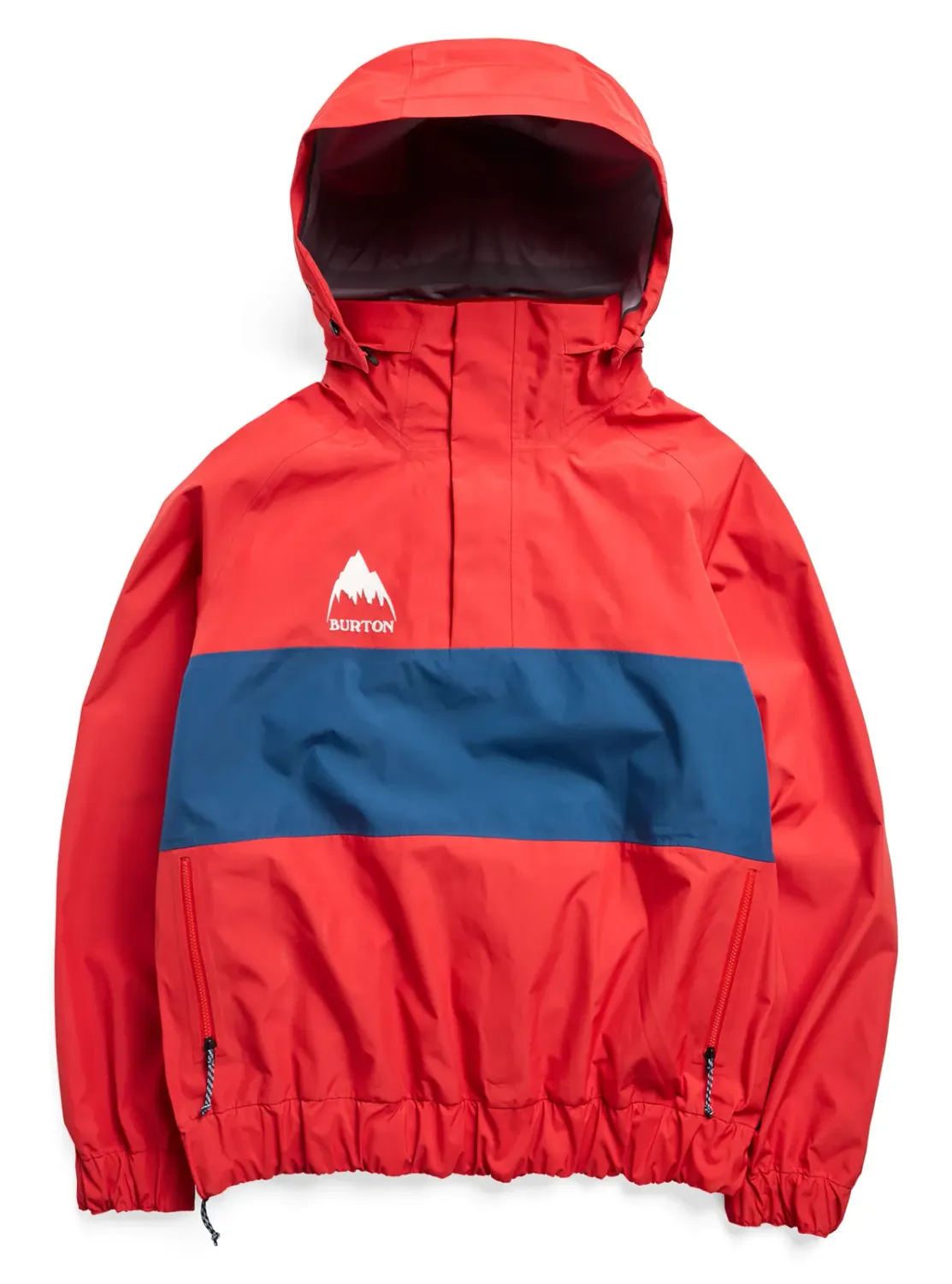 Burton 50th 85 Powder Shell 3L Jacket, Color: Performer Red/Selvedge Blue, Size: S