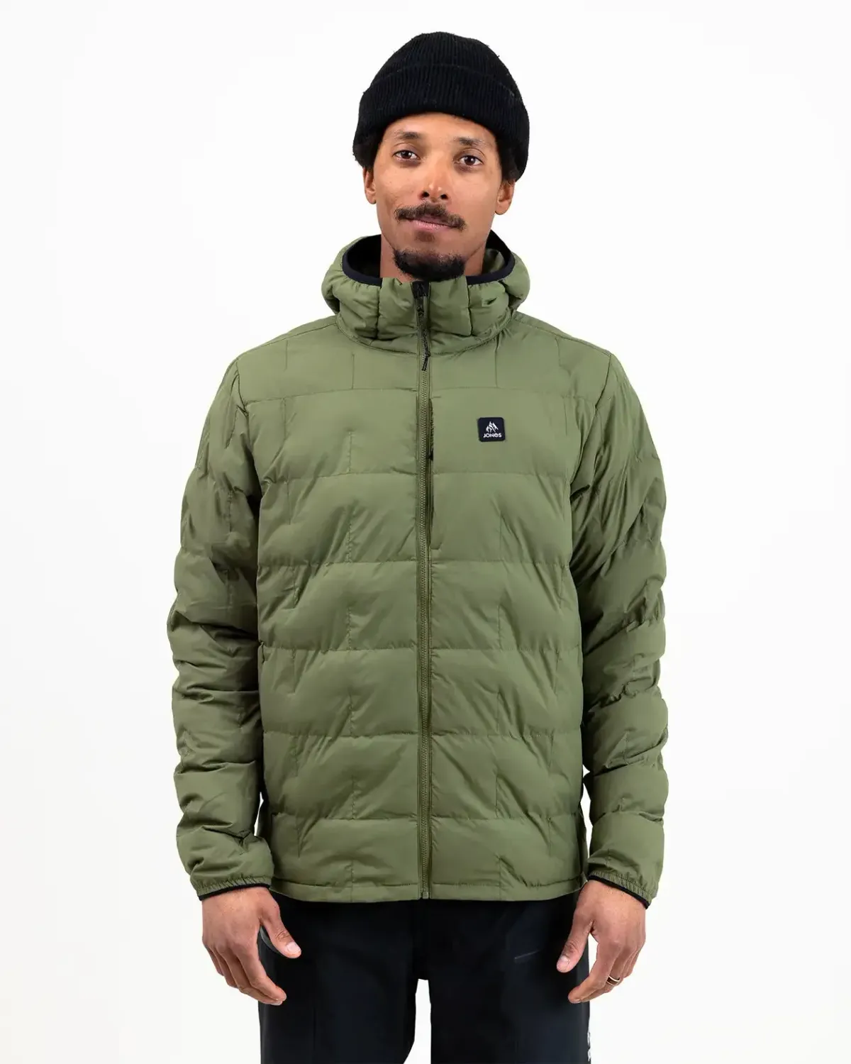 Jones Men's Dark Start Recycled Hoodie, Color: Moss Green, Size: M
