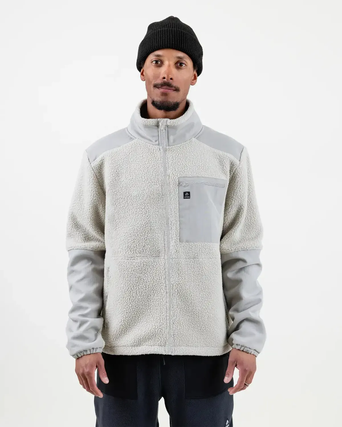 Jones Men's Base Camp Recycled Fleece Jacket, Color: Smoke Grey, Size: L