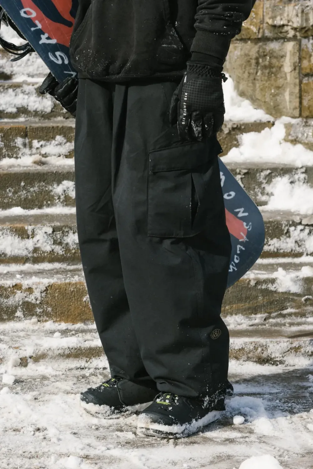 686 Men's Essox Cargo Pant, Color: Black, Size: S
