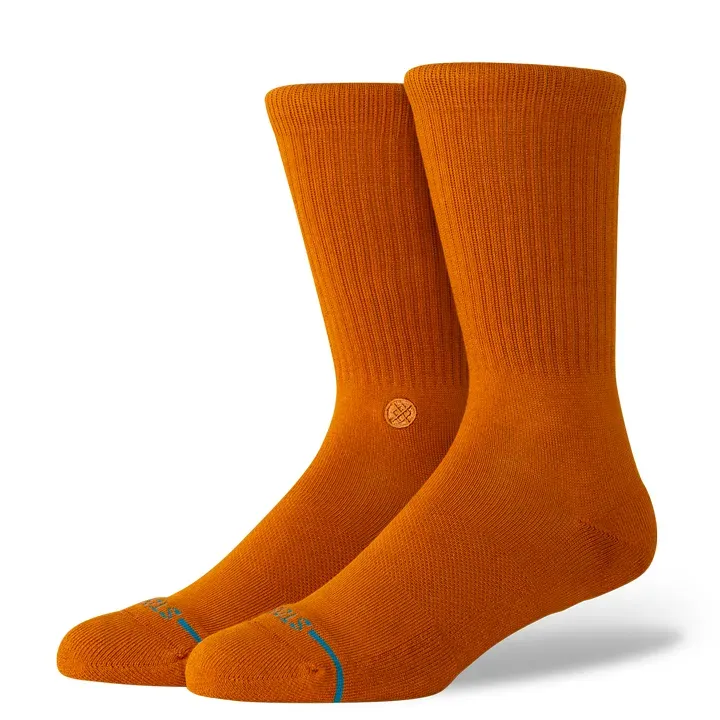 Stance Icon Crew Socks, Color: Spice, Size: L