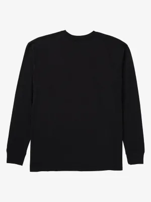 1910 Men's No Voices in the Sky Long Sleeve Tee in the Sky Long Sleeve Tee in Black, alternate view 1