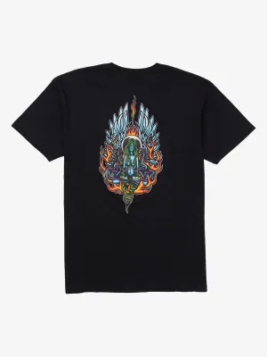 1910 Men's Freya Short Sleeve Tee in Black, alternate view 1