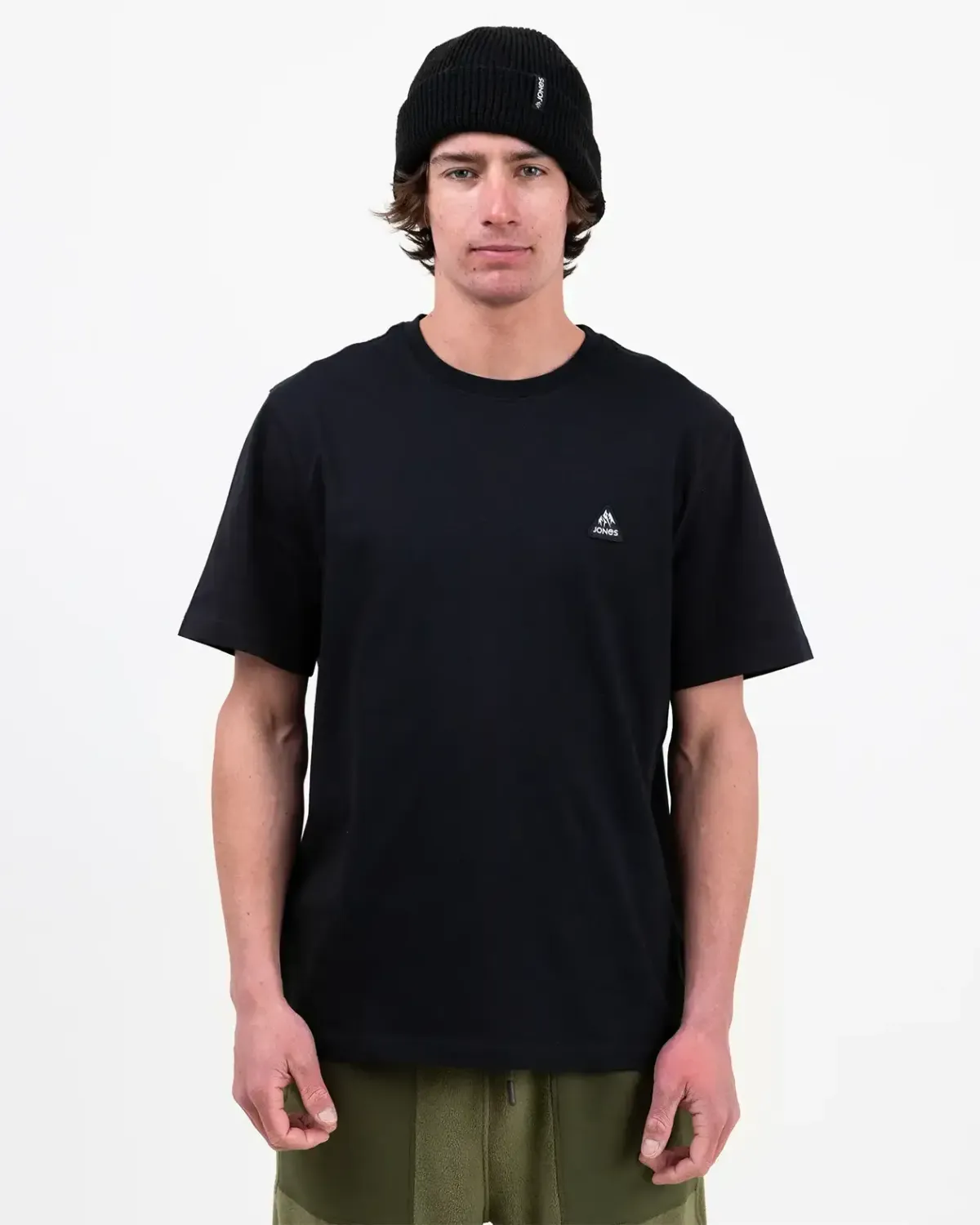 Jones Sierra Organic Cotton Tee, Color: Stealth Black, Size: M
