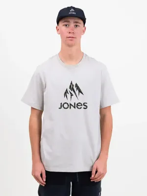 Jones Truckee Organic Cotton Tee in Smoke Grey, main view