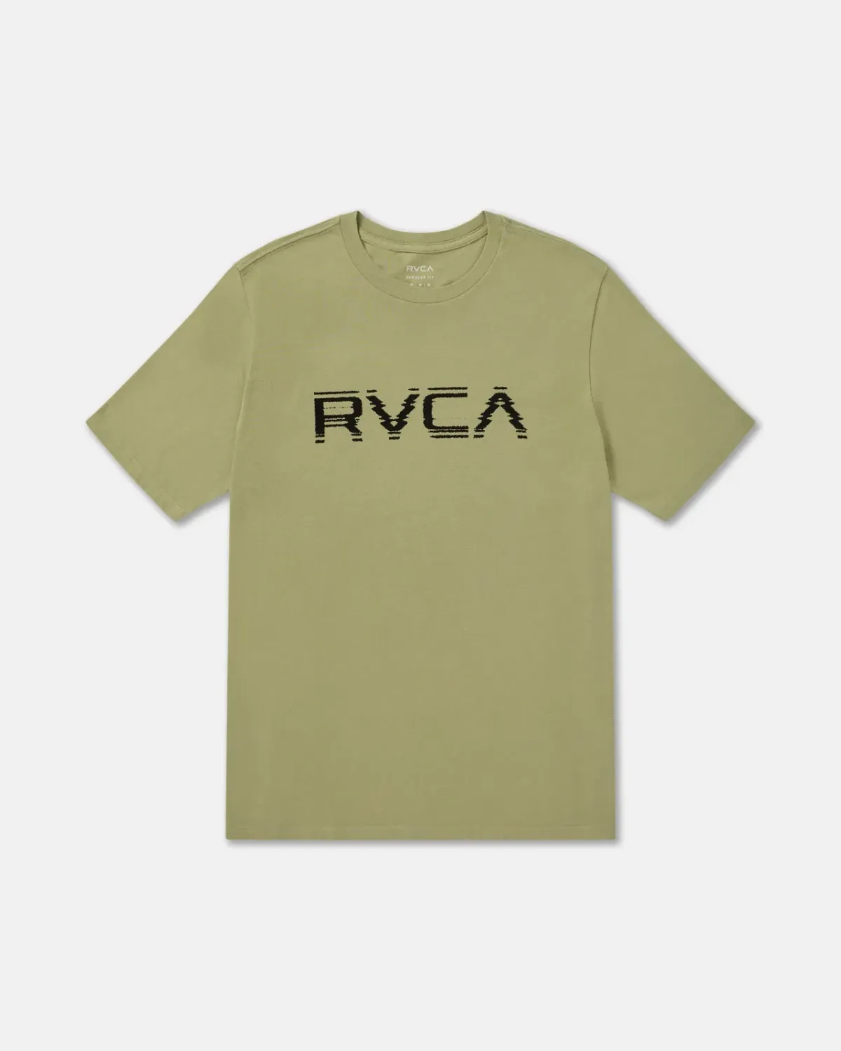 RVCA Men's Big RVCA Glitch Short Sleeve Tee, Color: Ranger Green, Size: M