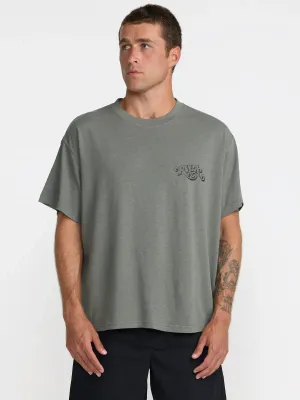 RVCA Men's Classic Short Sleeve Tee in Sage Leaf, main view