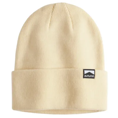 Autumn Surplus Solid Beanie in Eggshell, front view
