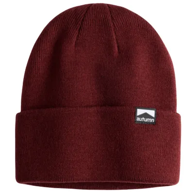 Autumn Surplus Solid Beanie in Burgundy, alternate view 1