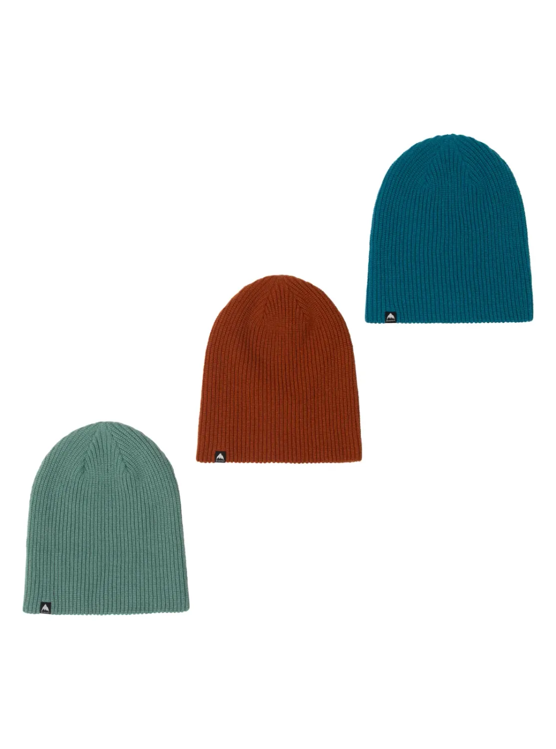 Burton Recycled DND Beanie, Color: Chestnut Brown/Blue Teal/Soft Sage