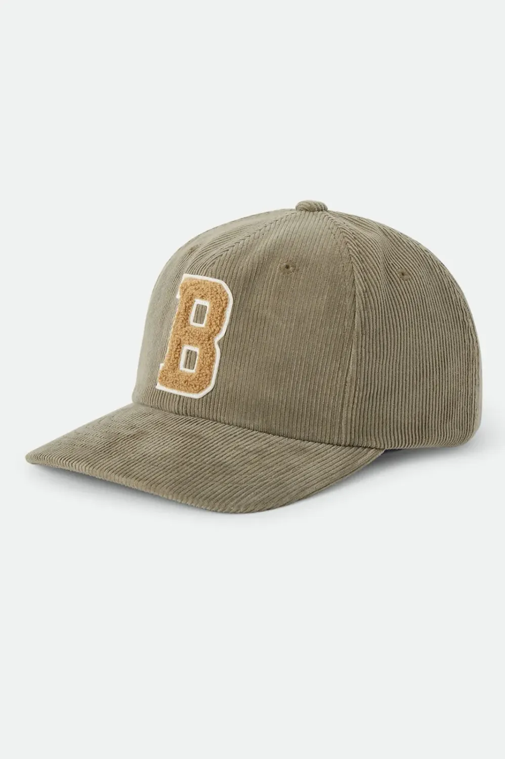 Brixton Big B Adjustable Hat, Color: Dark Olive Corduroy