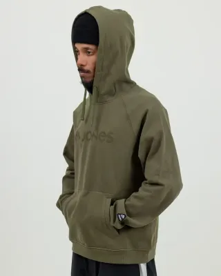 Jones Truckee Organic Cotton Hoodie in Moss Green, alternate view 1