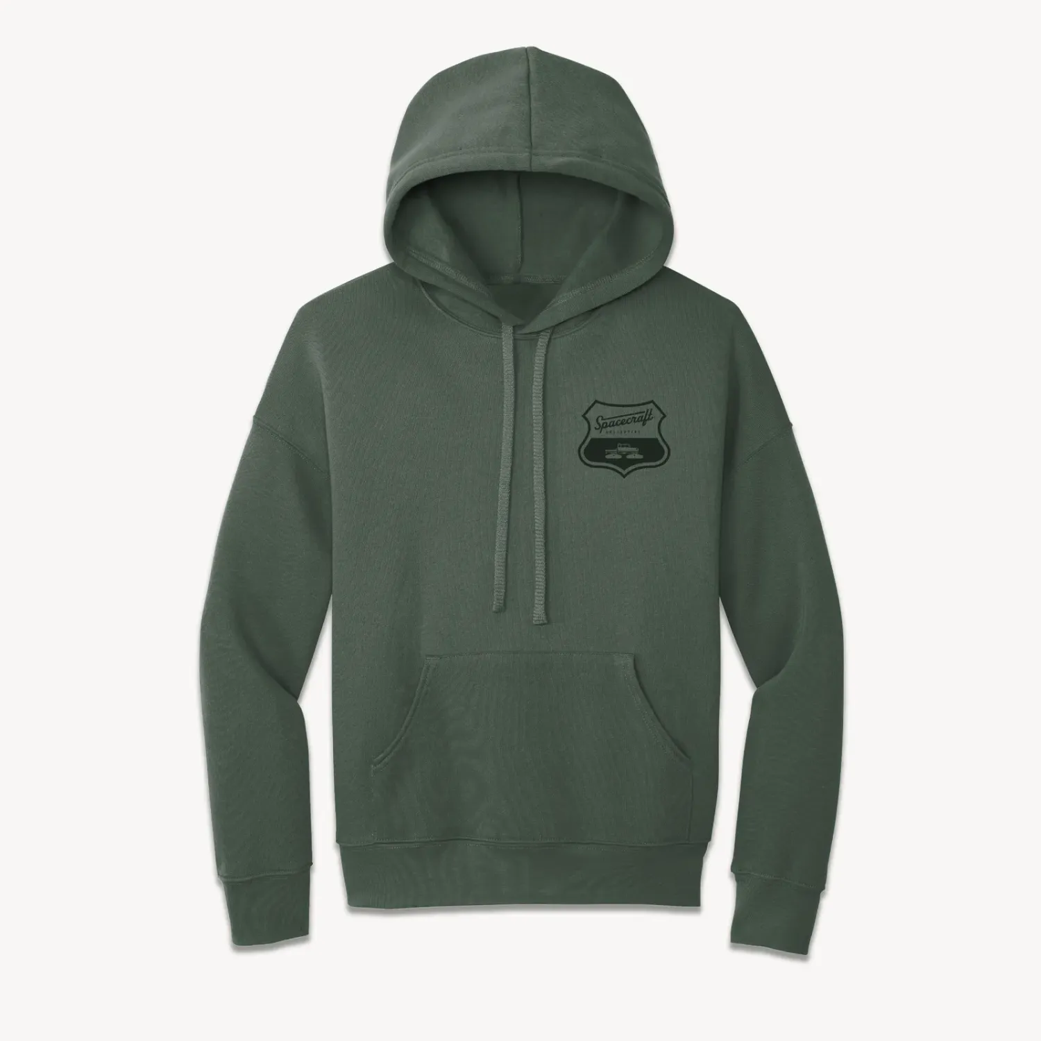 Spacecraft Men's Adventure Seeker Hoodie in Military Green, front view