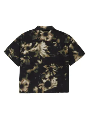 Vans Men's Van Doren Sepia Camp Short Sleeve Shirt in Black, alternate view 1