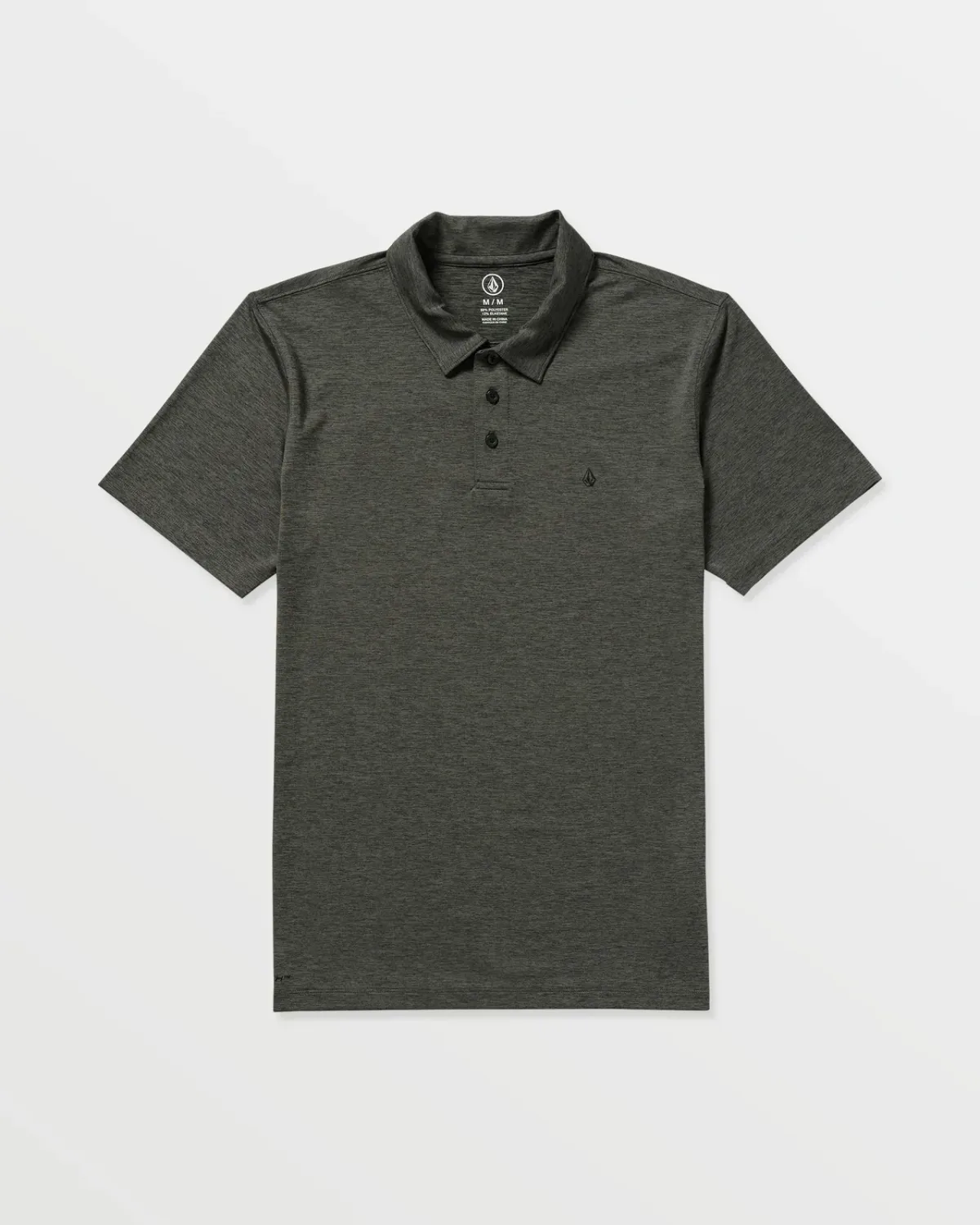 Volcom Men's Hazard Pro Polo Short Sleeve Shirt, Color: Pewter, Size: M