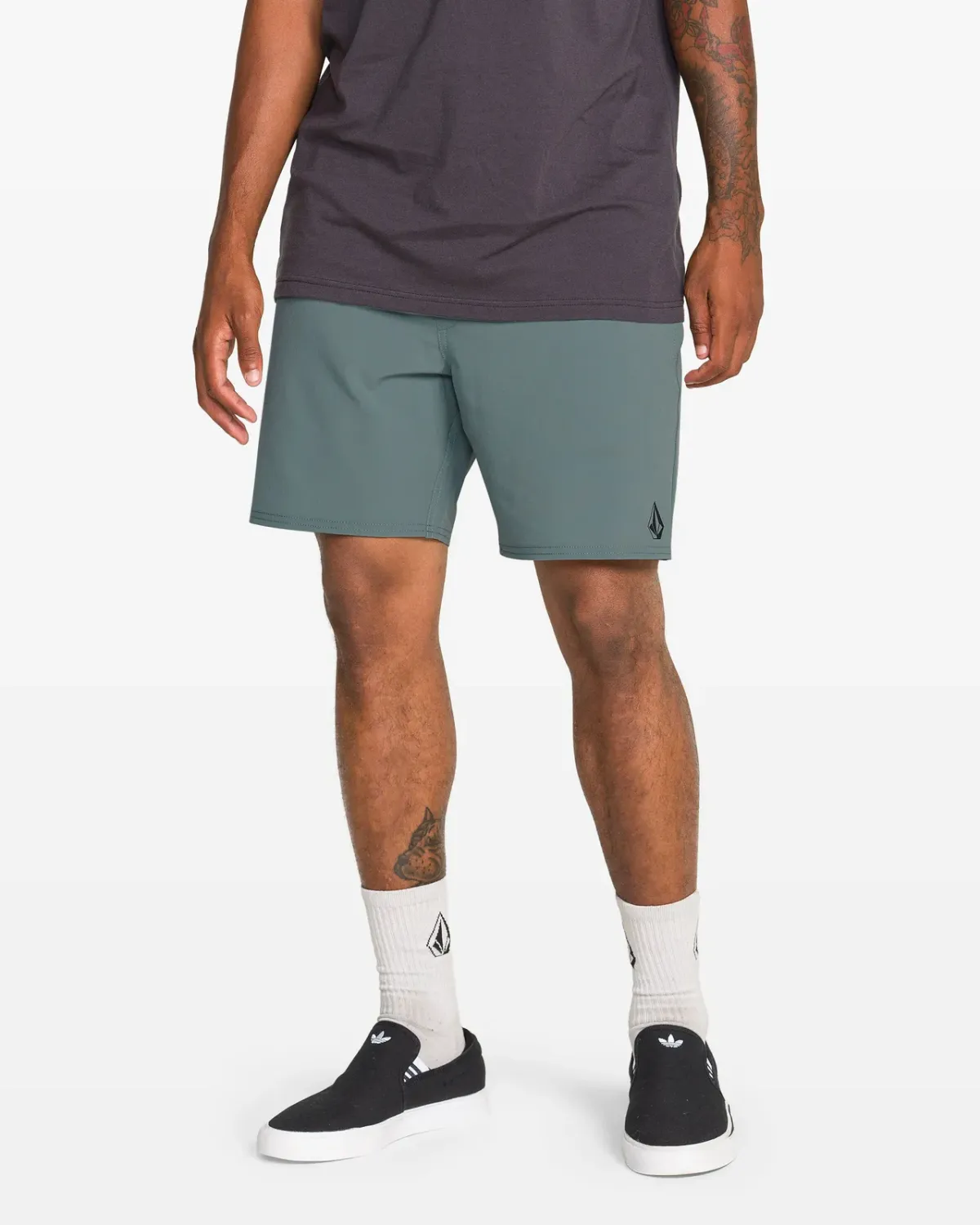 Volcom Men's Nomoly Elastic Waist Short, Color: Tradewinds, Size: M