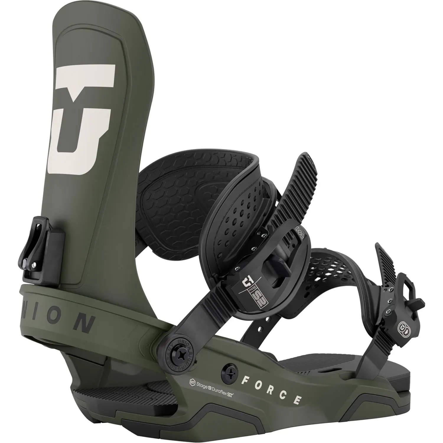 Union Men's Force Snowboard Binding 2026, Color: Army Green, Size: L