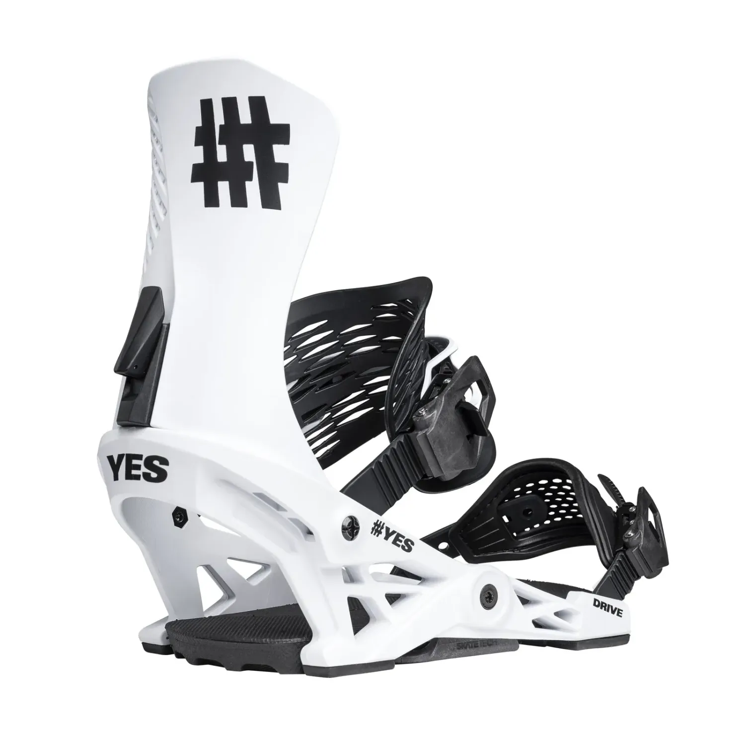YES Men's Drive Snowboard Binding 2026, Color: It's White, Size: M