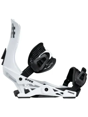YES Men's Drive Snowboard Binding 2026 in It's White, alternate view 1