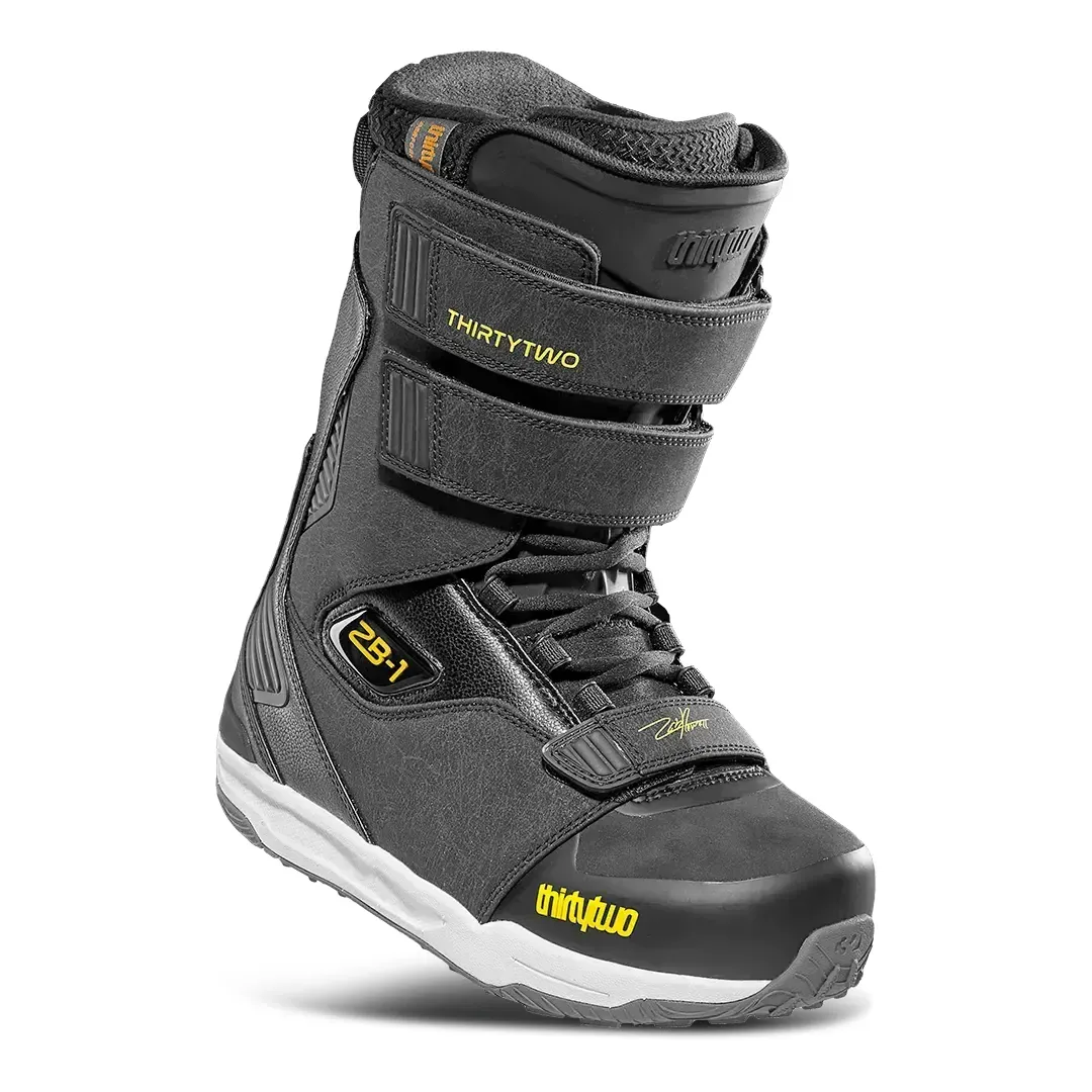 ThirtyTwo Men's ZB-1 Snowboard Boot 2026 in Black, front view