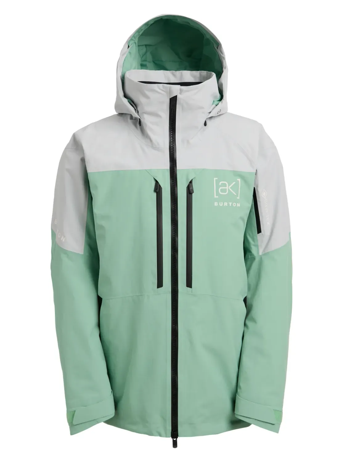 Burton Men's [ak] Swash GORE-TEX 2L Jacket, Color: Grey Cloud/Soft Sage/True Black, Size: L