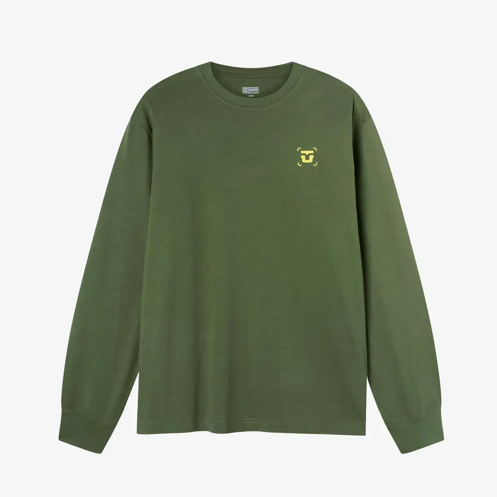 Union Men's Long Sleeve Tee, Color: Olive, Size: M
