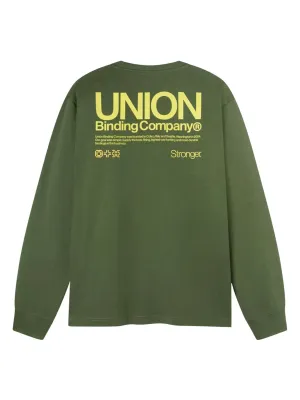 Union Men's Long Sleeve Tee in Olive, alternate view 1